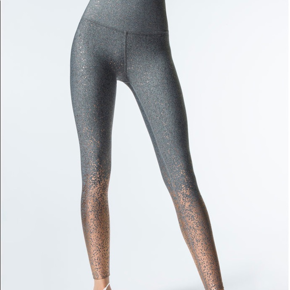 Ombré rose gold/gray legging XS BEYOND YOGA
